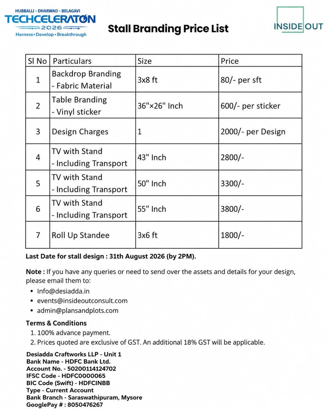 Additional Requirement Details